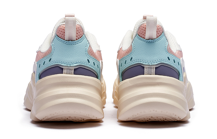 361° Cloud Series Wear-Resistant Slip-Resistant Low-Top Casual Shoes Women's White Soft Pink