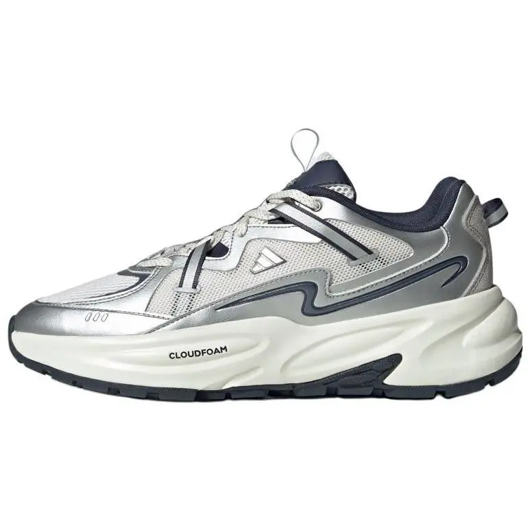 Adidas OZWAVE SURGE 2.0 Anti Slip Wear Resistant Low Top Chunky Sneakers Unisex White Gray