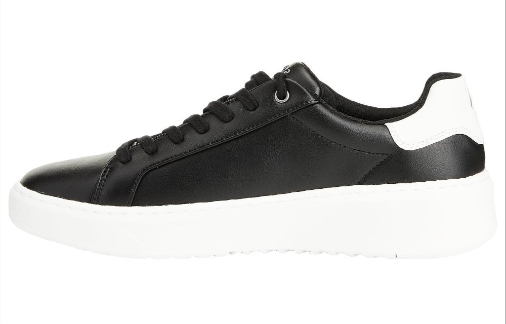 Skechers Skateboard Shoes Men Low-Top Black White