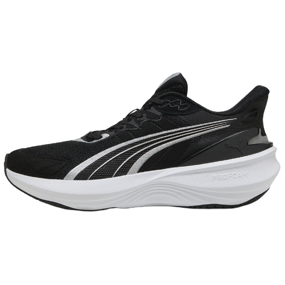 PUMA Pulse Pro Anti Slip Wear Resistant Low Top Running Shoes Unisex Black White