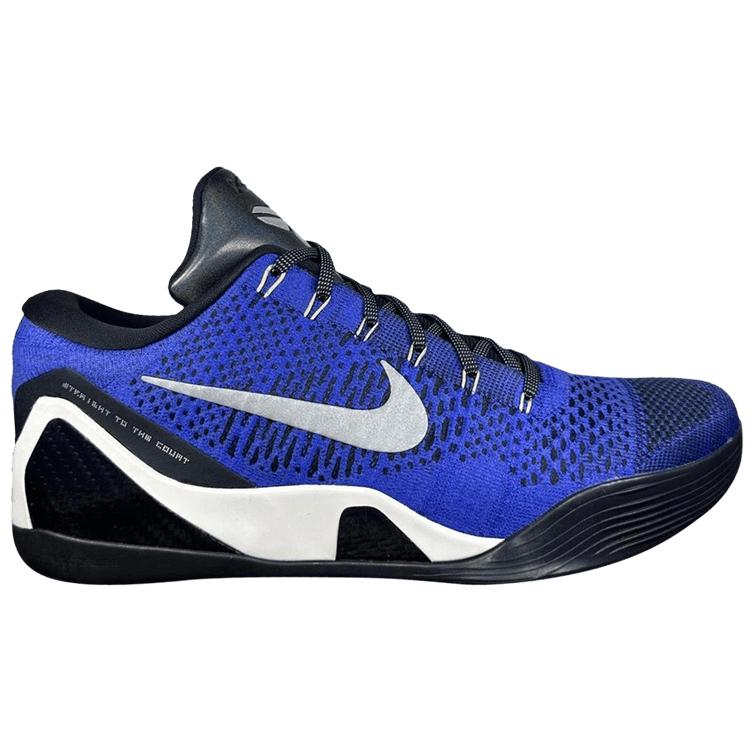 Nike Kobe 9 Abrasion Resistant Low top Basketball Shoes Men's Blue Black