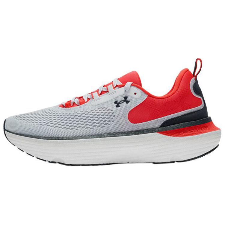 Under Armour Infinite Elite 2 Anti-Slip Wear-Resistant Low-Top Casual Running Shoes Men's Gray Red