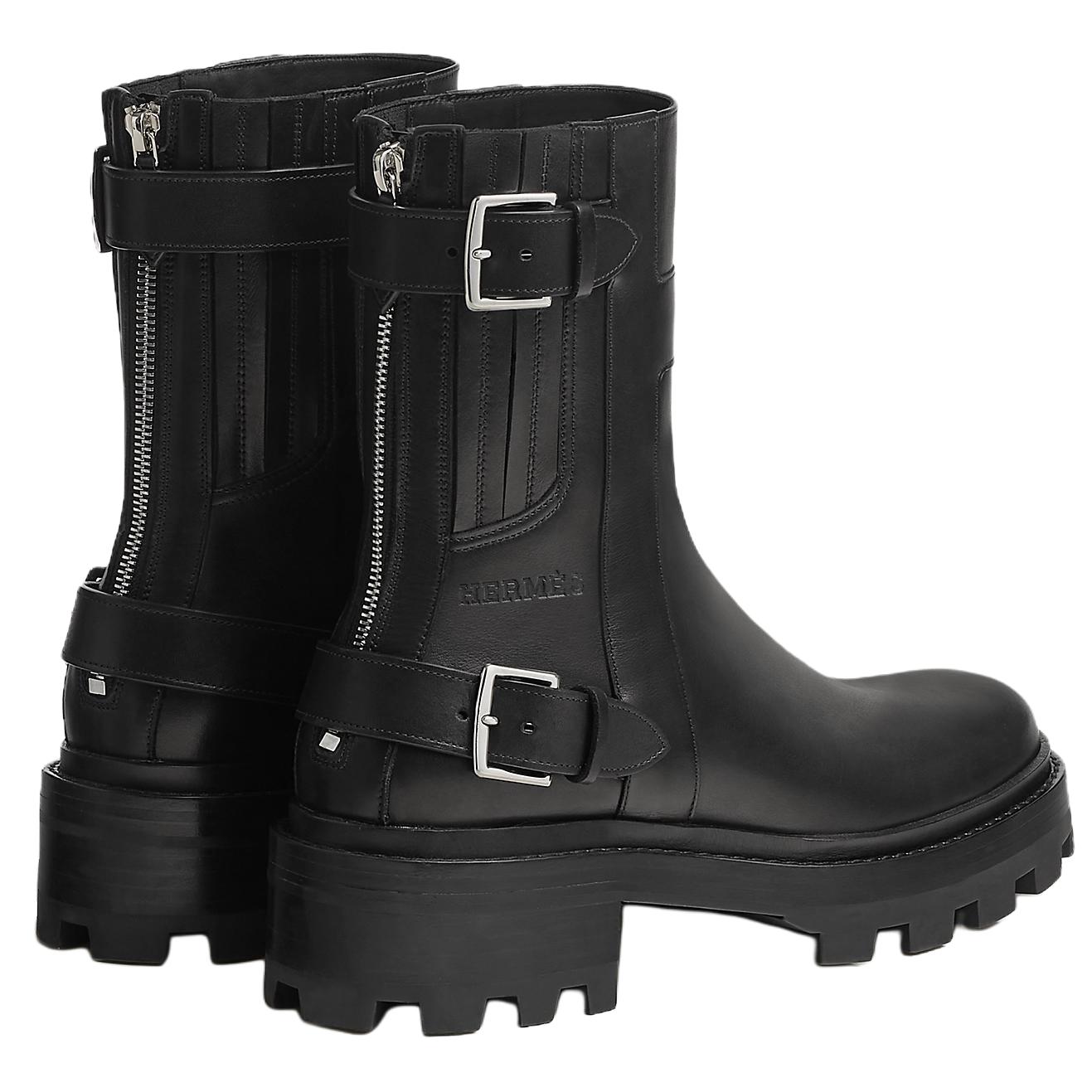 HERMES Jaimy Ankle Boots Men's Black купить в интернет-магазине Yoocart с быстрой доставкой по России.