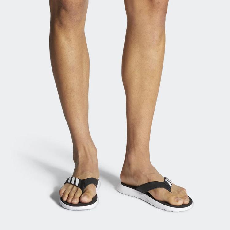 Adidas Comfort Flip Flops Core Black Cloud White купить в интернет-магазине Yoocart с быстрой доставкой по России.