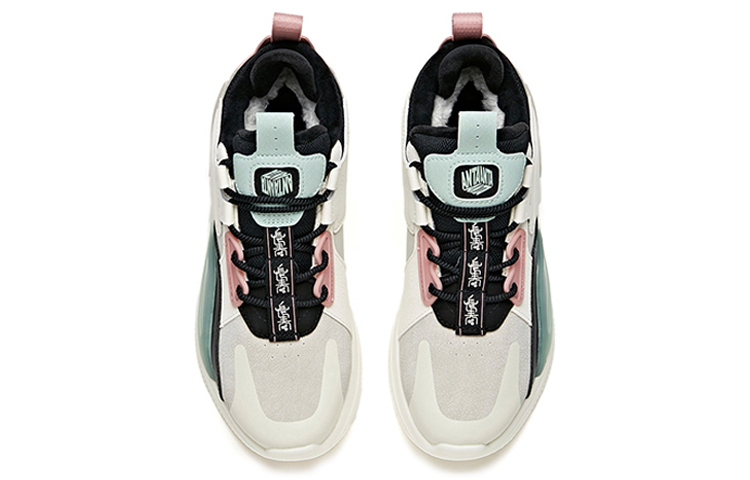ANTA Skateboard Shoes Women's Low-Top Gray/White/Pink купить в интернет-магазине Yoocart с быстрой доставкой по России.