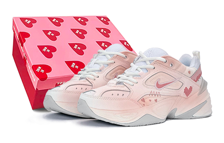 Nike M2K Tekno Low-Top Chunky Sneakers Women's Pink White