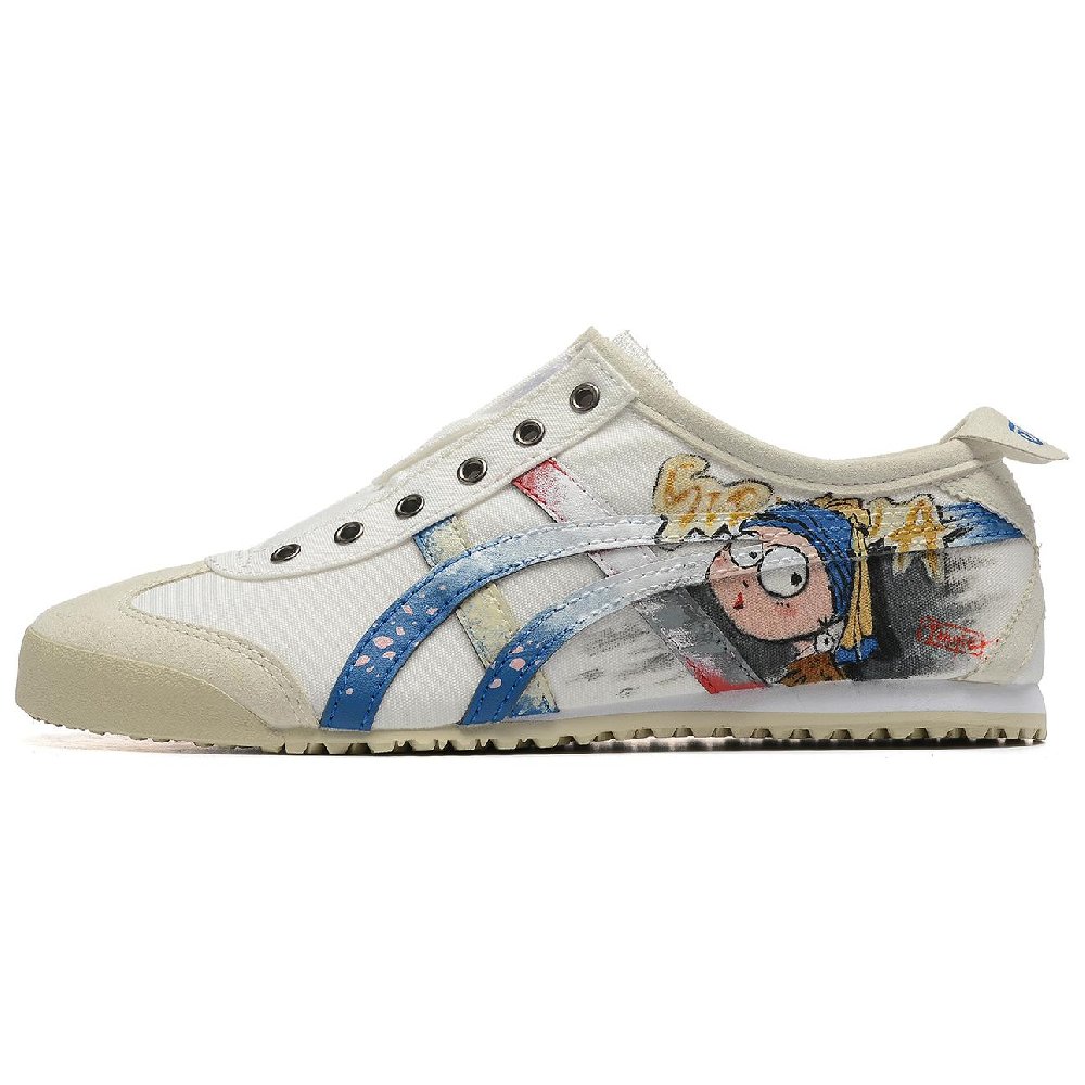 Onitsuka Tiger MEXICO 66 Casual Shoes Unisex Low-Top White Blue Red