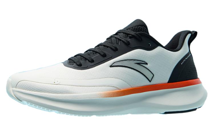 Anta Running Collection Durable Breathable Low-Top Running Shoes Men's White Black
