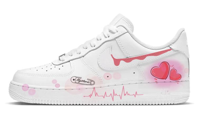 Nike Air Force 1 Low-Top Skateboard Shoes Men's Pure White