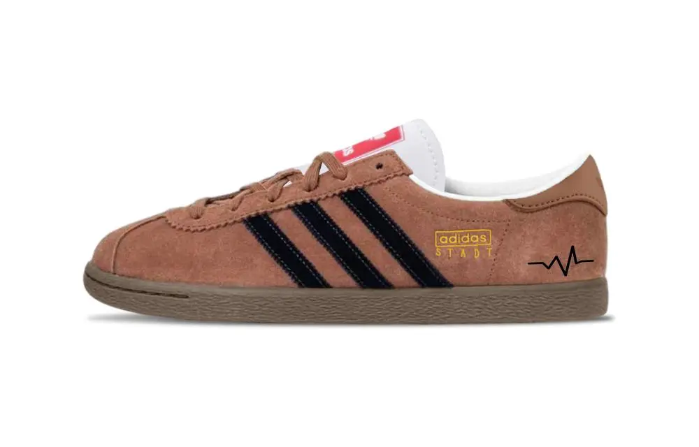 Adidas Originals Stadt Maillard Style Abrasion Resistant Low top German Army Trainers Unisex Brown