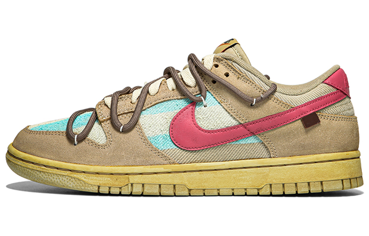Nike Dunk Low Retro SE Low-Top Skateboard Shoes Men's Pink Brown