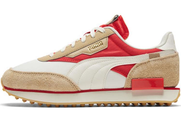 PUMA Future Rider Game On White Pebble Red