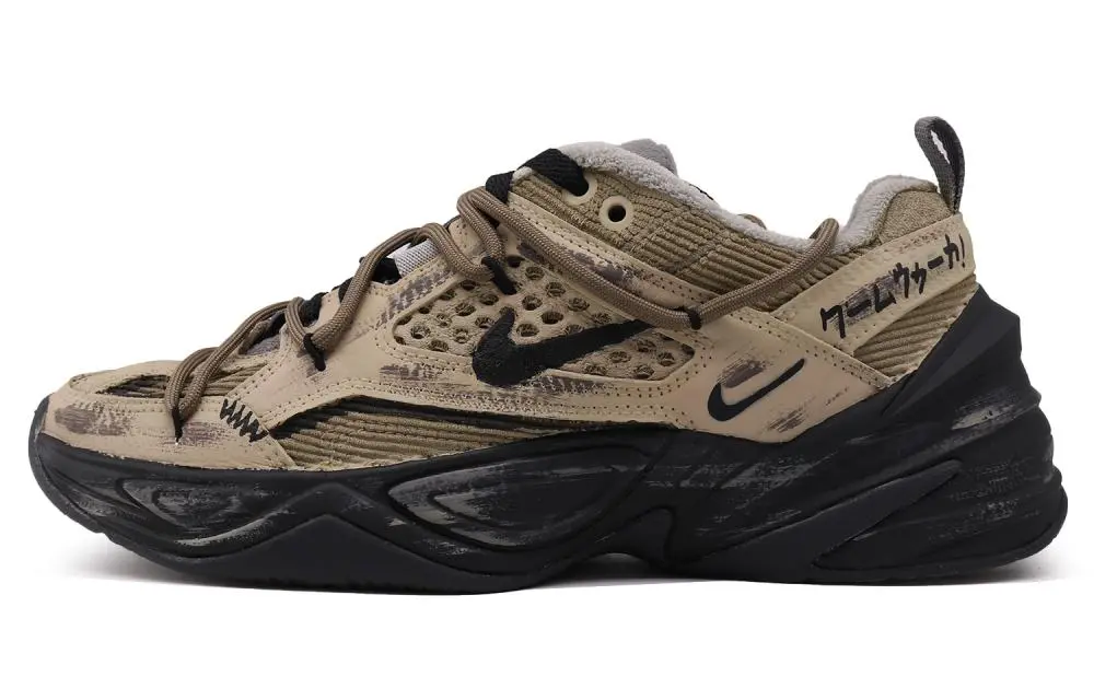 Nike M2K Tekno Abrasion Resistant Breathable Low top Chunky Sneakers Unisex Brown