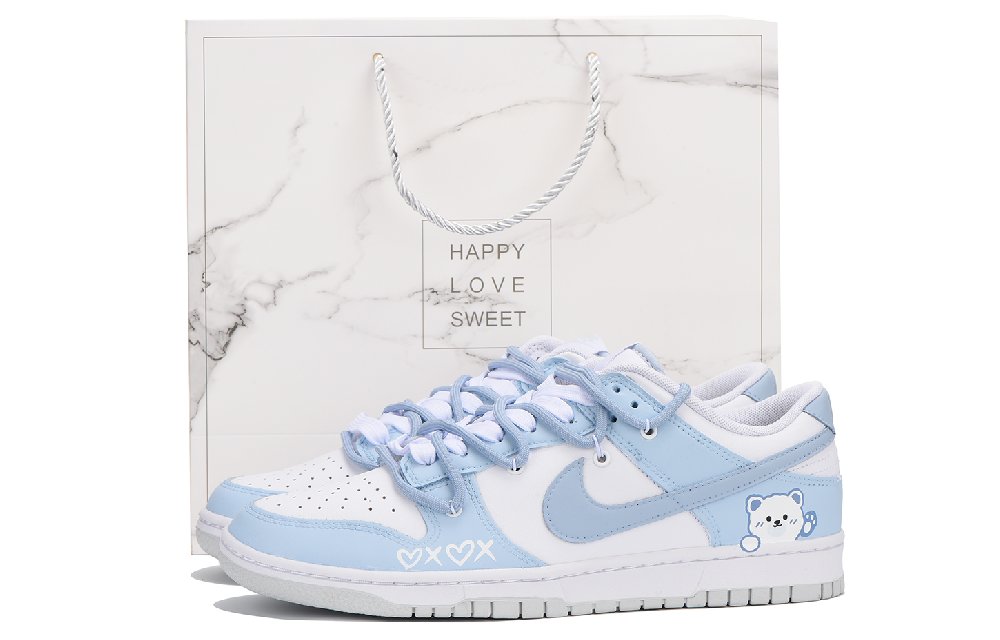 Nike Dunk Coverage Slip Resistant Impact Resistance Wear Resistant Low Top Skateboard Shoes Men's Blue