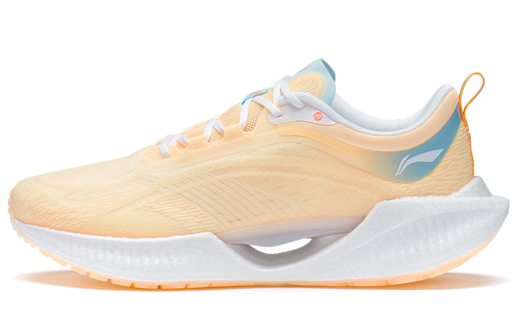 LiNing Super Light 19 Breathable And Lightweight Low Top Running Shoes Women's Fluorescent Milk Yellow