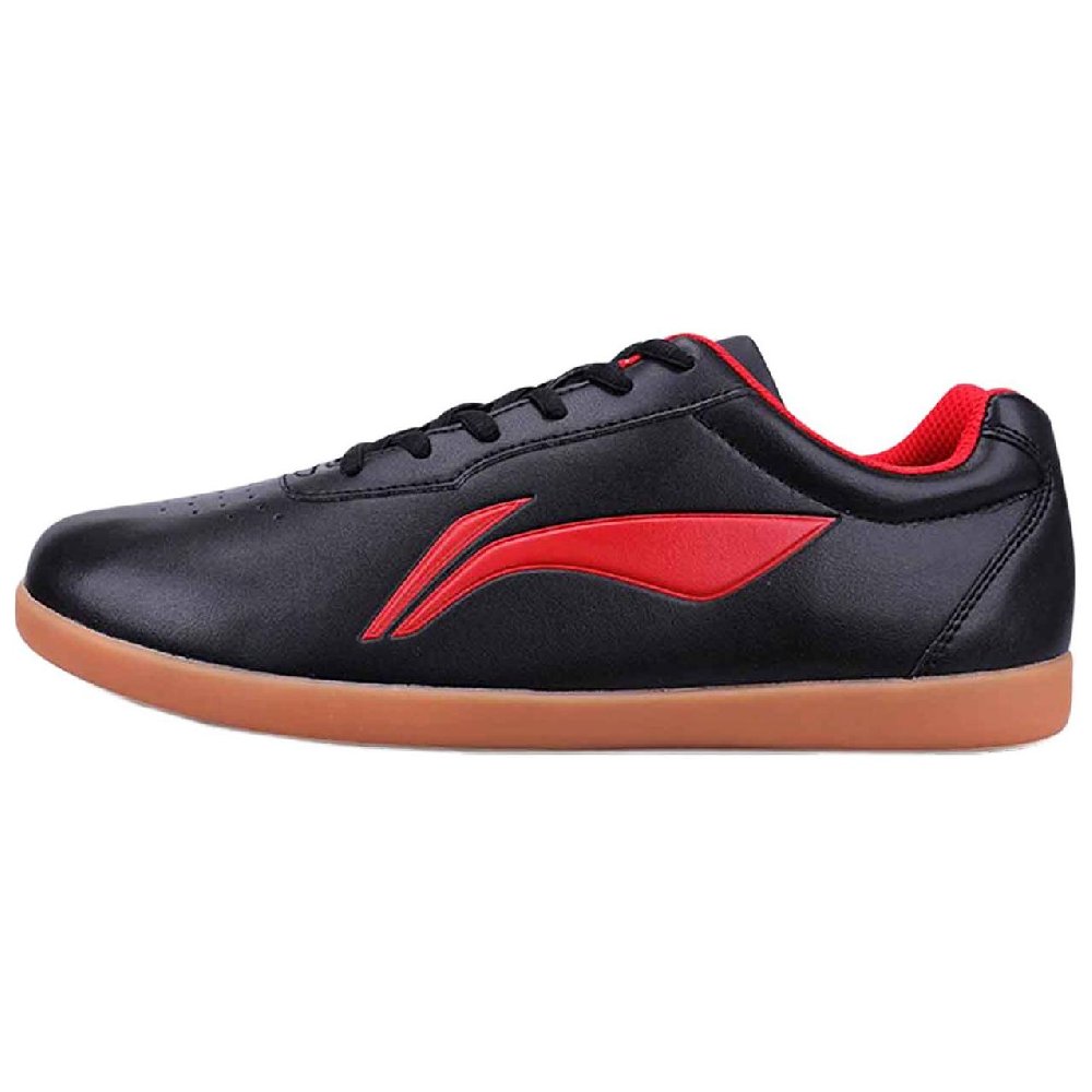 LiNing Tai Chi Anti-Slip Wear-Resistant Low-Top Training Shoes Unisex Black Red