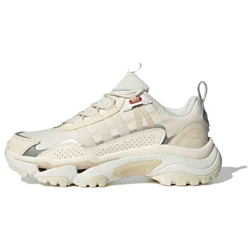 Adidas Cushioned Slip-Resistant Low-Top Running Shoes Unisex Ecru