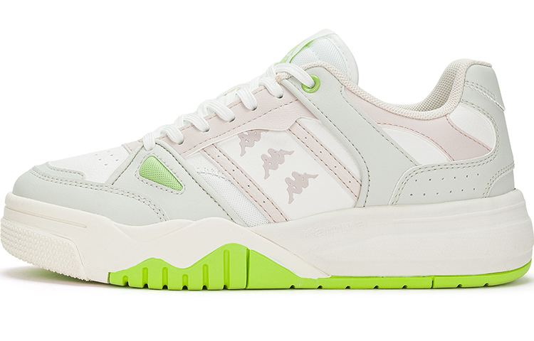 Kappa Low Top Skateboard Shoes Women's Gray White Green
