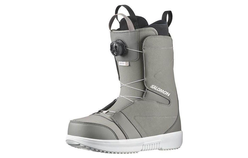 SALOMON SNOWCLOG Thermal Abrasion Resistant Cushioning Crew Snow Boots Men's Gray