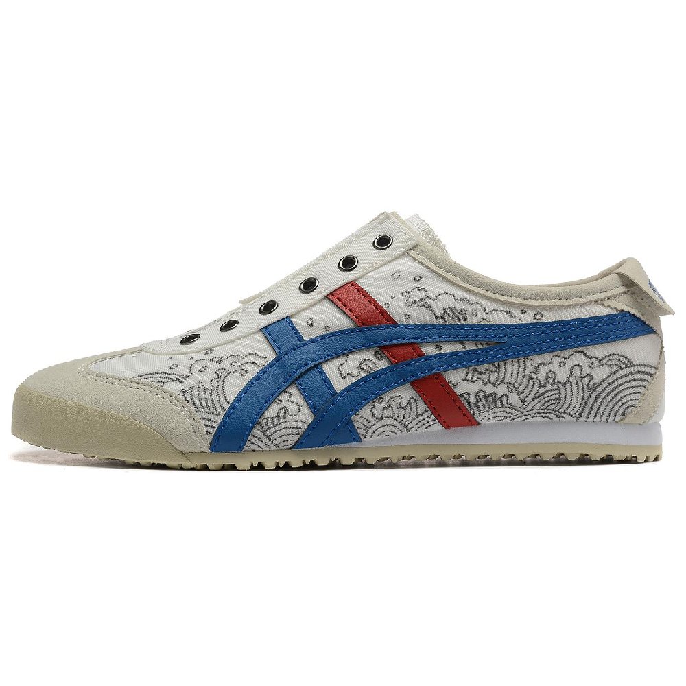 Onitsuka Tiger Casual Shoes Unisex Low-Top White Blue Red