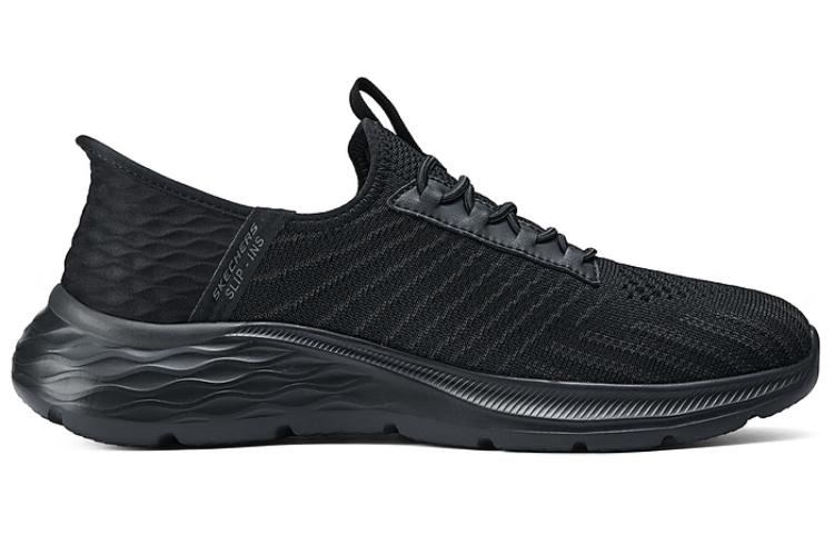 Skechers Cushioning Wear-Resistant Breathable Coverage Lightweight Rebound Low-Top Casual Shoes Men's Black купить в интернет-магазине Yoocart с быстрой доставкой по России.