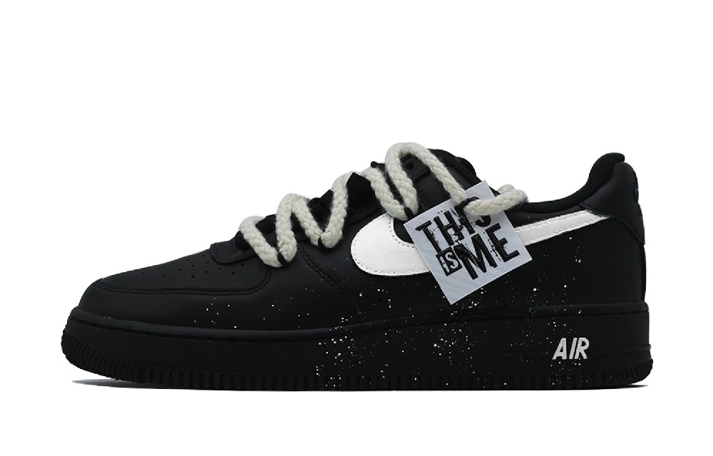 Nike Air Force 1 Skateboard Shoes Unisex Low Top Black/White
