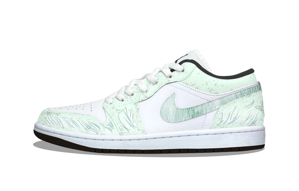 Jordan Air Jordan 1 Vintage Basketball Shoes Unisex Low top Green
