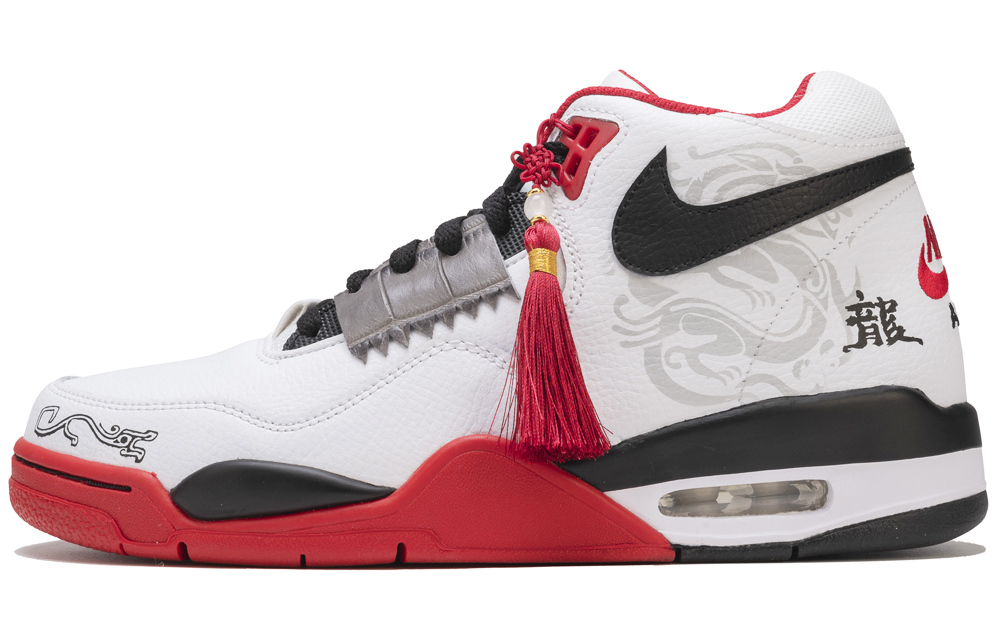 Nike Flight Legacy High-Top Vintage Basketball Shoes Unisex Red White