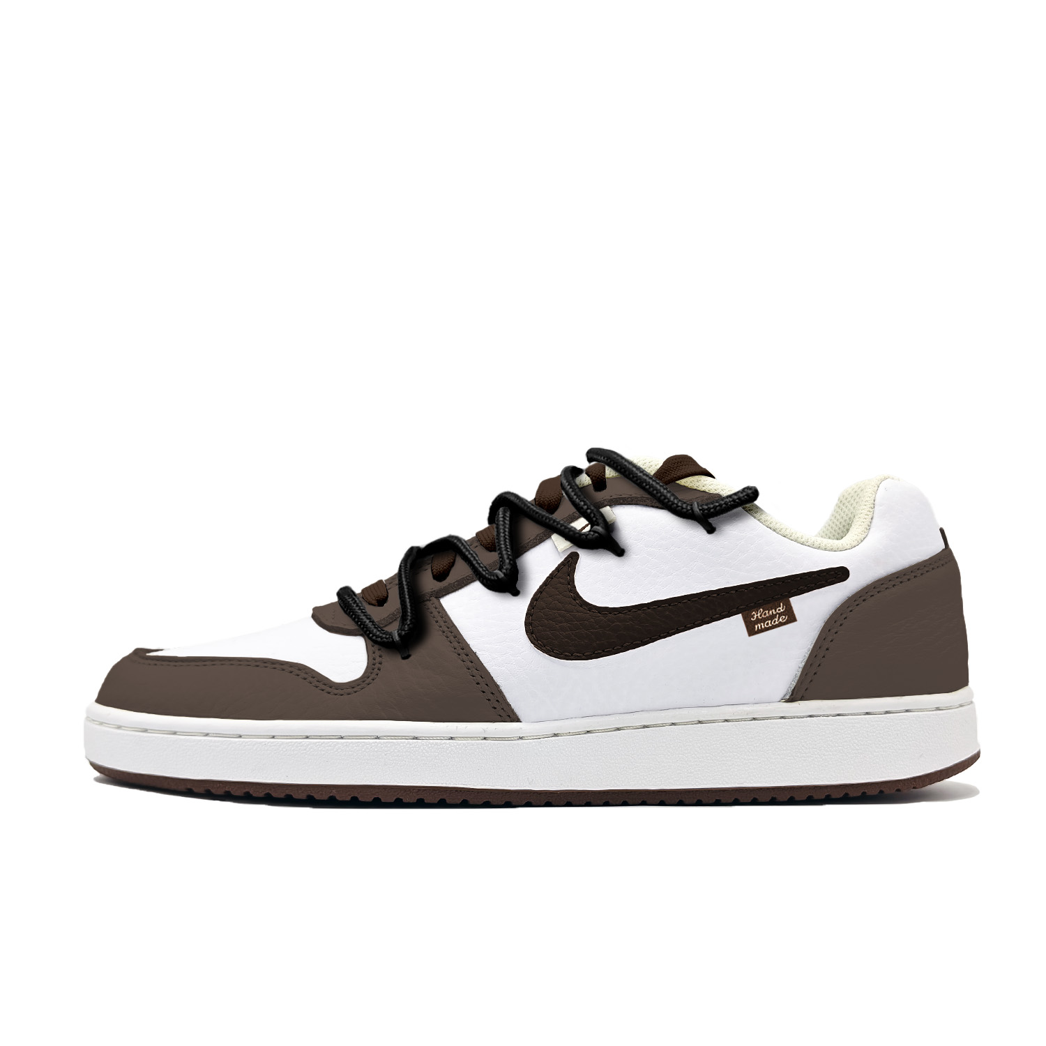 Nike EBERNON Black Mocha Shock Absorbers Abrasion Resistant Slip Resistant Low top Skateboard Shoes Men's