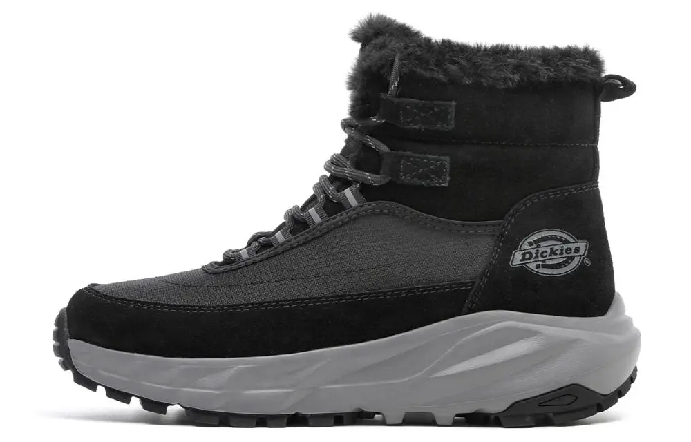 Dickies Short Mid-Calf Snow Boots Men's Black Gray