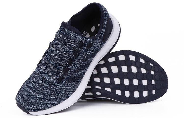 Adidas Pureboost Slip-Resistant Lightweight Support Low-Top Running Shoes Unisex Blue