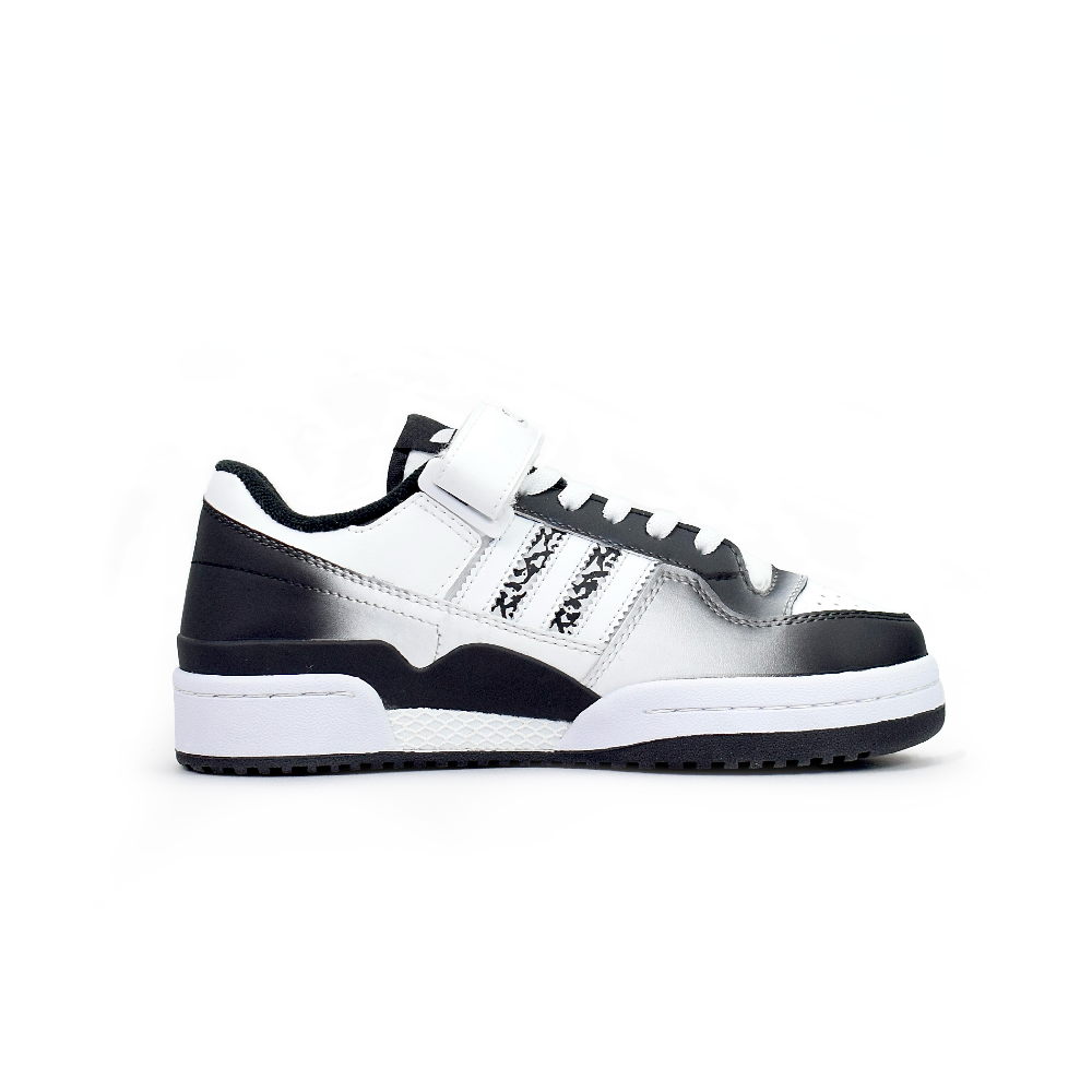 Adidas Originals FORUM Wear-Resistant Low-Top Skateboard Shoes Unisex Black White