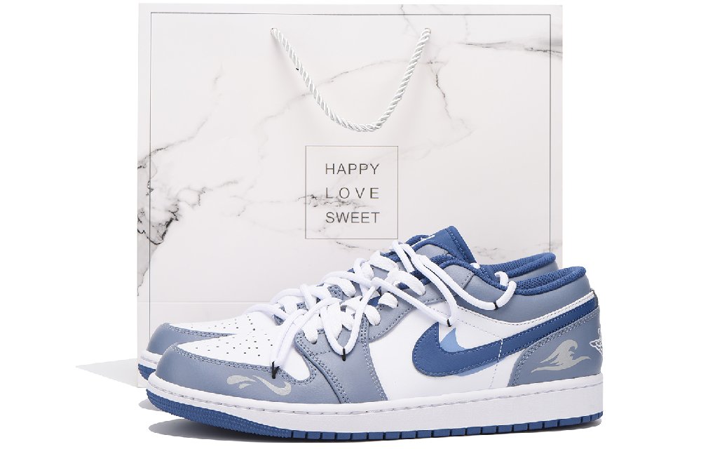 Jordan Air Jordan 1 Coverage Low-Top Vintage Basketball Shoes Men's Marine Blue