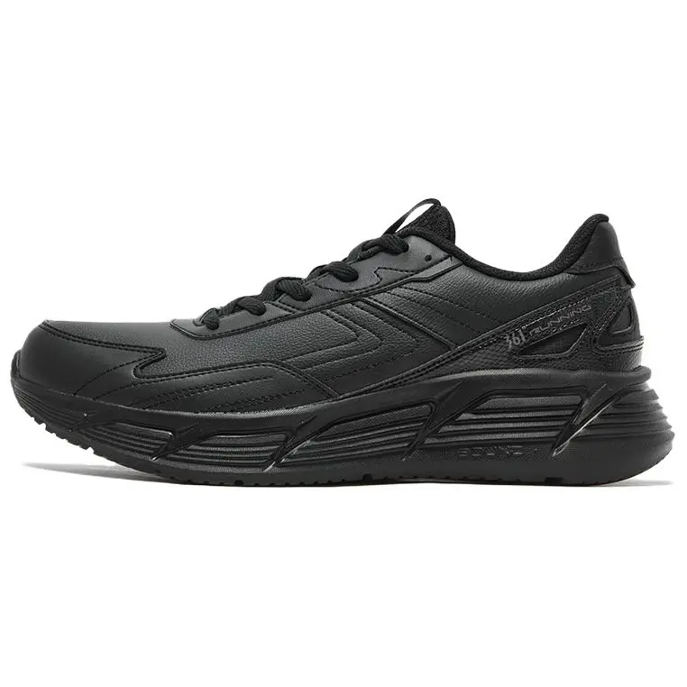 361° Anti Slip Wear Resistant Low Top Casual Training Sprint Running Shoes Men's Obsidian Black