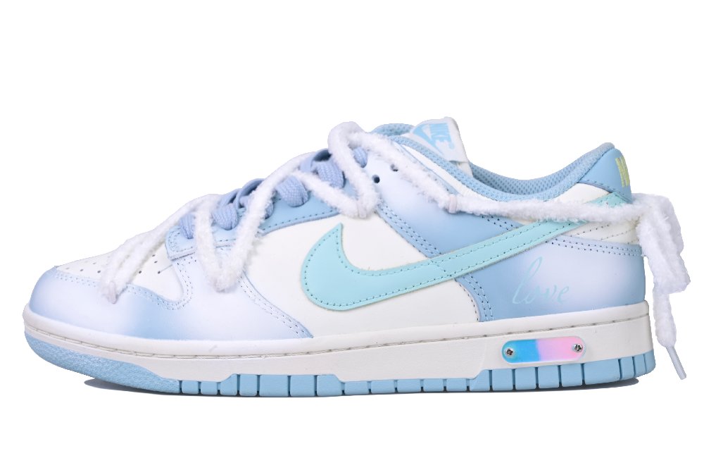 Nike Dunk Low Low-Top Skateboard Shoes Women's Blue White