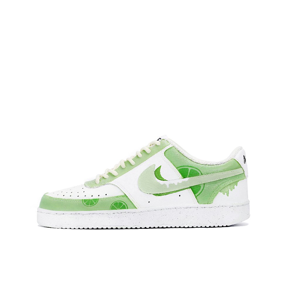 Nike Court Vision 1 Skateboard Shoes Men Low-Top Green/White