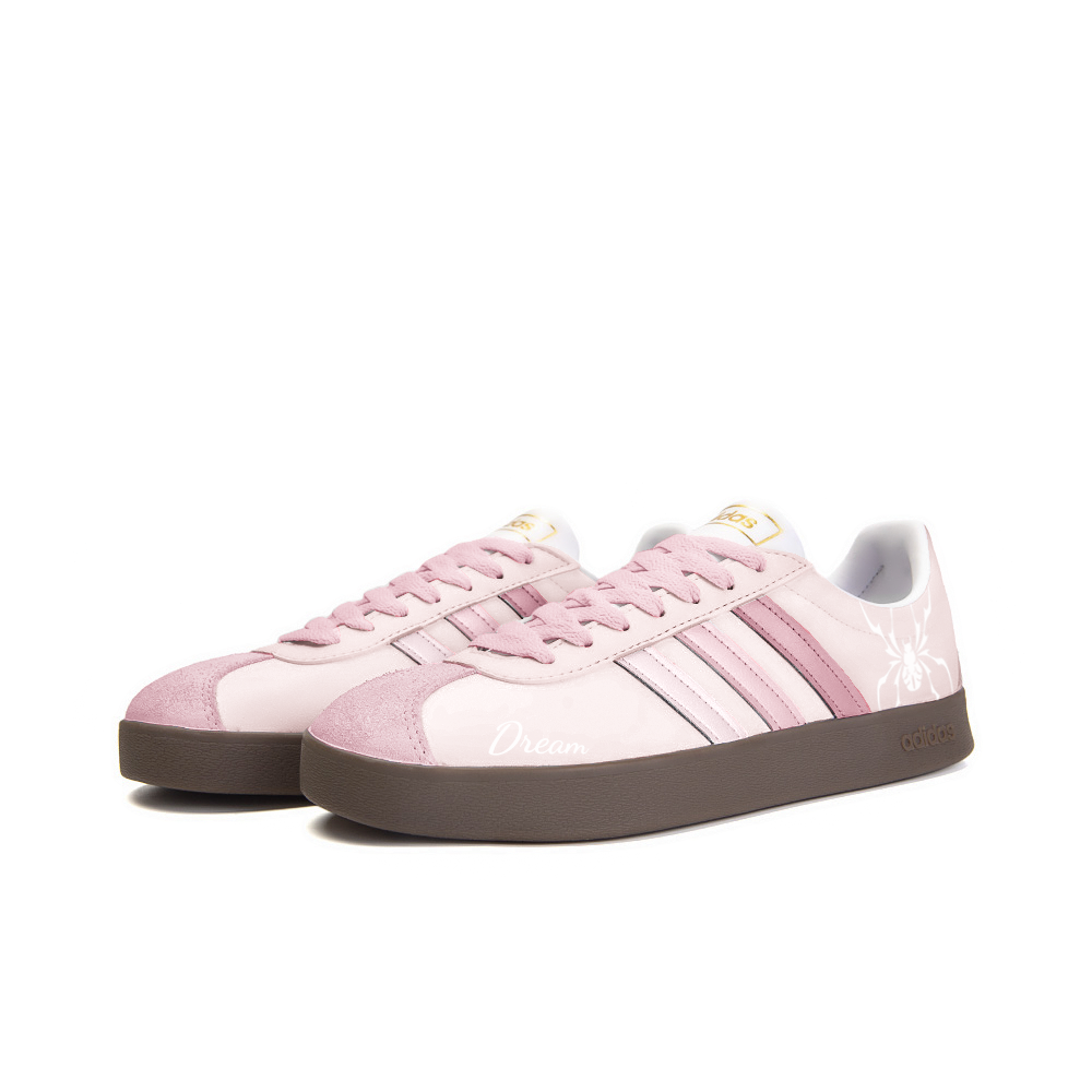 Adidas Neo VL Court 2.0 Shockproof Rain Anti-Slip Wear-Resistant Low-Top Skateboard Shoes Unisex Pink купить в интернет-магазине Yoocart с быстрой доставкой по России.