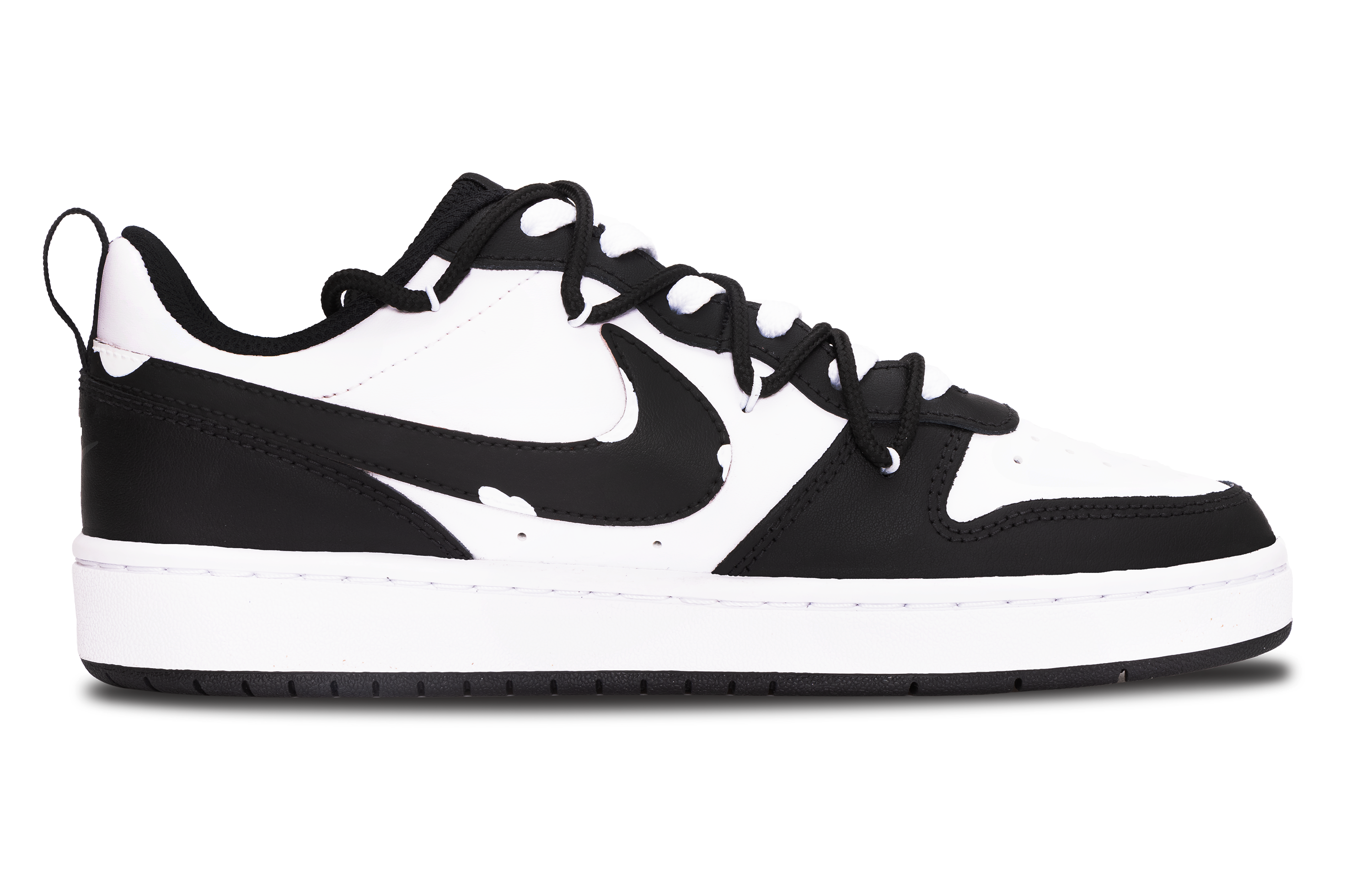 Nike Court Borough Anti-Slip And Wear-Resistant Lightweight Low-Top Skateboard Shoes GS Black White купить в интернет-магазине Yoocart с быстрой доставкой по России.