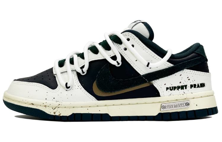 Nike Dunk Low-Top Skateboard Shoes Unisex Black White