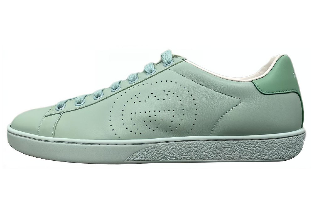 GUCCI Ace Interlocking G Sneakers Water Green Women's