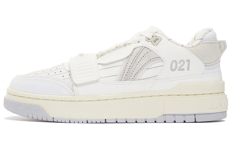 LiNing Rookie Low-Top Vintage Basketball Shoes Women's White Gray