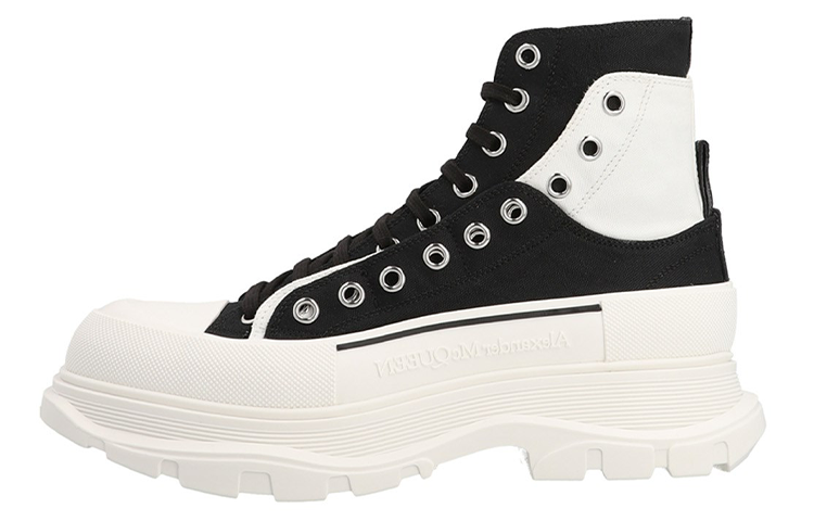 Alexander McQueen Tread Slick Boots 'Black White'