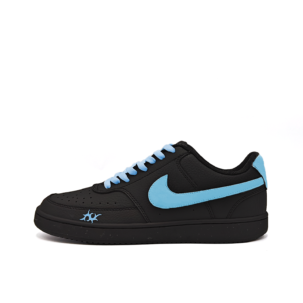 Nike Court Vision Non-slip Lightweight Low-Top Skateboard Shoes Unisex Blue