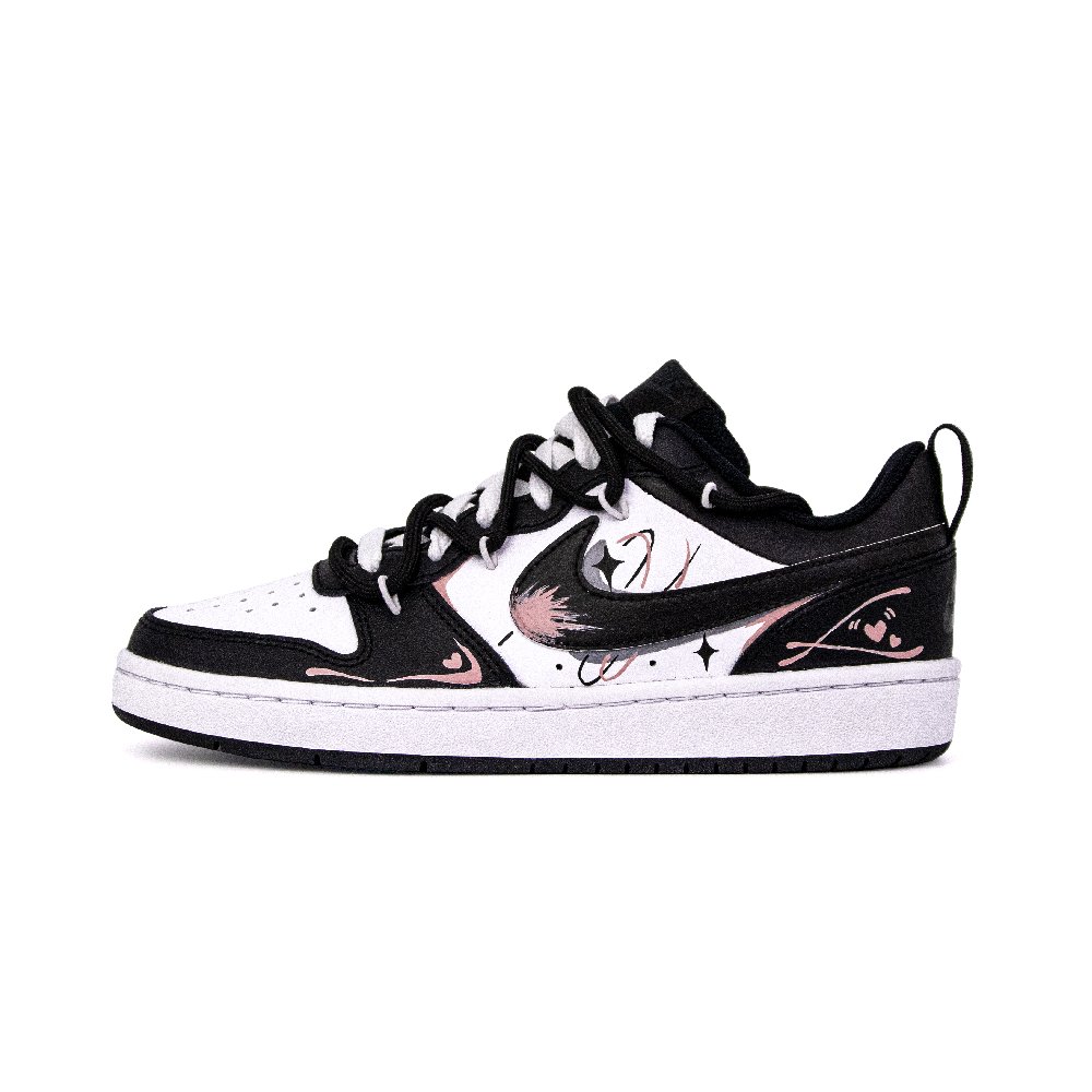 Nike Court Borough Non slip Lightweight Low Top Skateboard Shoes Women's White