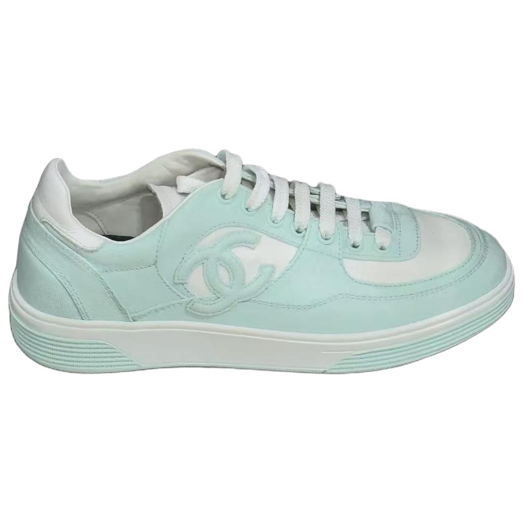 CHANEL Low top Skateboard Shoes Women's Green