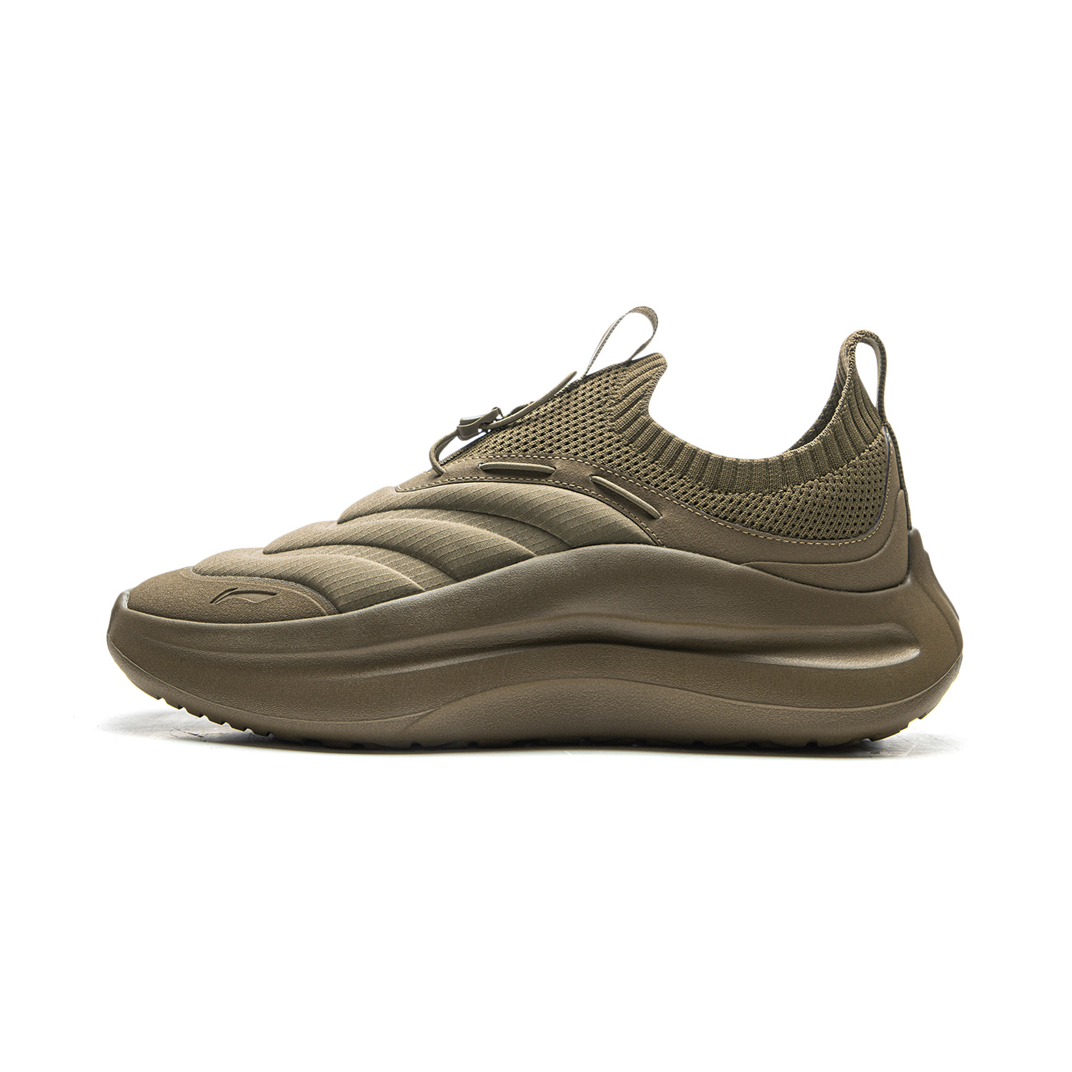 LiNing Cushioning, Slip Resistant, Abrasion Resistant, Lightweight, Rebound Low top Casual Shoes Men's Tamarind Green