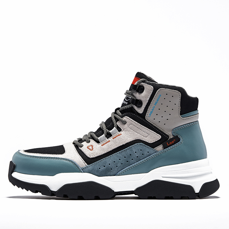 Lee Ankle Boots Men Light Gray/Silver Blue/Black