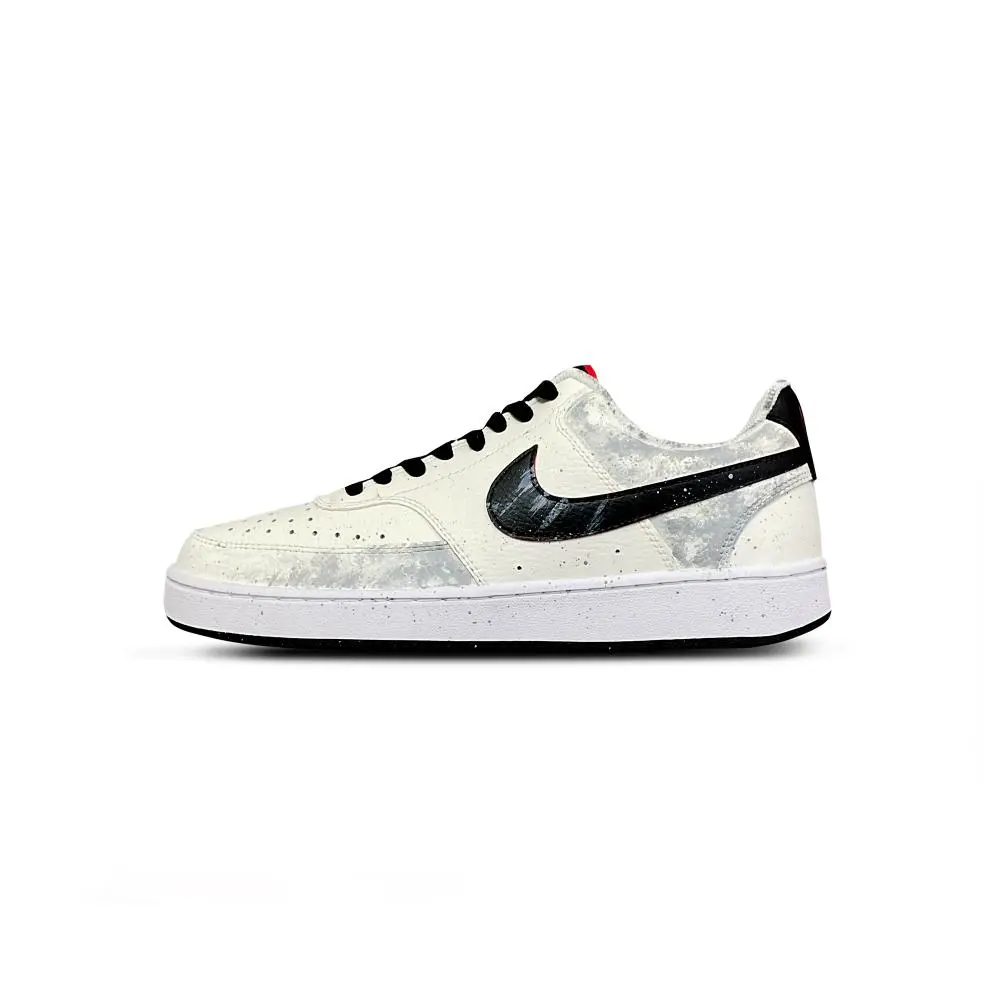 Nike Court Vision 1 Tower Rabbit Coexistence Cushioning, Wear Resistant Low top Skateboard Shoes Men's Black Gray
