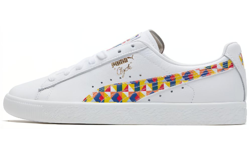 PUMA Clyde Graffiti Retro Casual Skateboarding Shoes Unisex