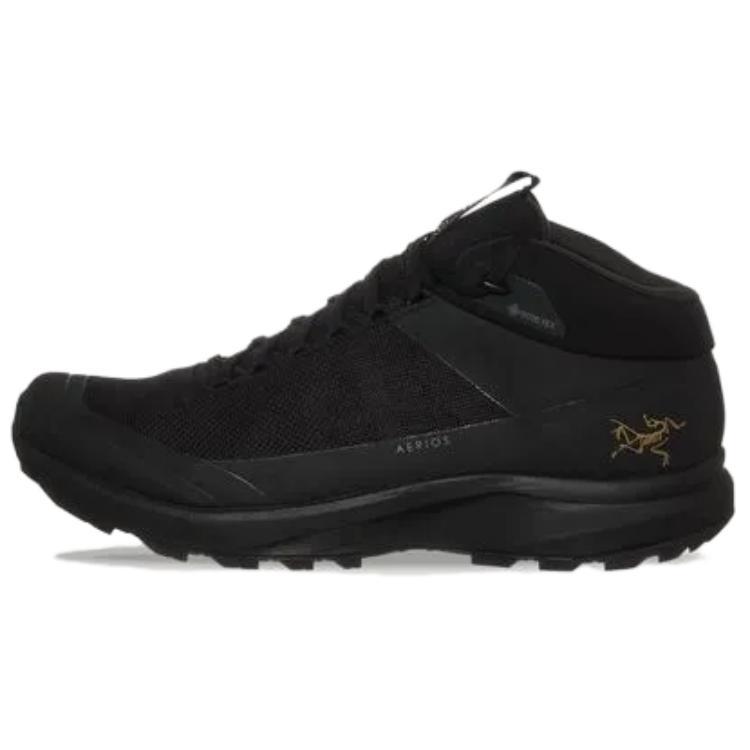 Arcteryx Aerios FL Cushioned Slip-Resistant Abrasion-Resistant Mid-Top Trekking Shoes Unisex Black